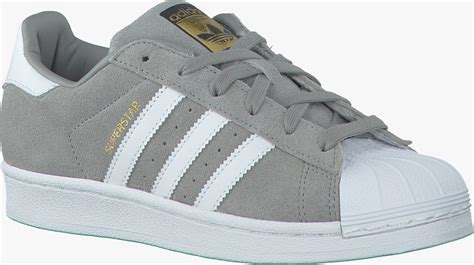 Grijze Adidas Superstar Vrouwen online kopen 